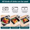 Portable Adjustable Drain Rack for Kitchen Sink
