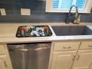 Westie Spooky Halloween Dish Drying Mat Absorbent Dish Drying Mat Pad for Kitchen Counter Dish Drainer Mat for Countertop, 14 x 21", Multicolor