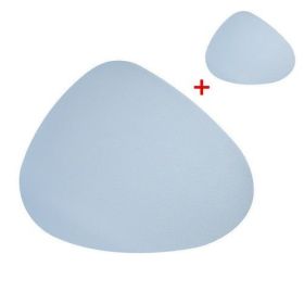 Placemat Table Mat Tableware Pad Pu Leather Waterproof Heat Insulation (Color: Beige)
