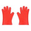 Silicone Gloves Heat Resistant Oven Mitts for BBQ Baking