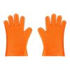 Silicone Gloves Heat Resistant Oven Mitts for BBQ Baking