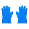Silicone Gloves Heat Resistant Oven Mitts for BBQ Baking