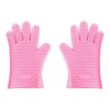 Silicone Gloves Heat Resistant Oven Mitts for BBQ Baking