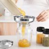 1pc; Thickened Stainless Steel Wide Mouth Funnel; Household Large Diameter Jam Funnel